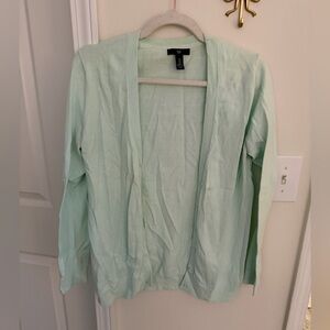 Gap mint green fine gauge cardigan